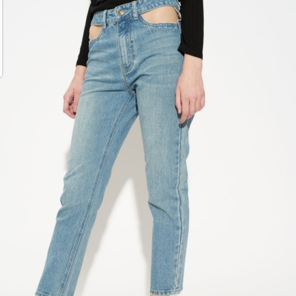 Cutout Pocket Jeans